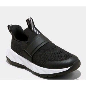 All On Motion Kids' Dillon Slip-On Performance Sneakers Black